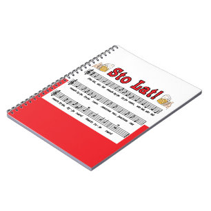 Sto Lat! Song With Beer Mugs Notebook