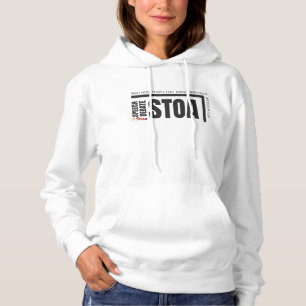 Stoa Fear of Death Rectangle logo Women Hoodie