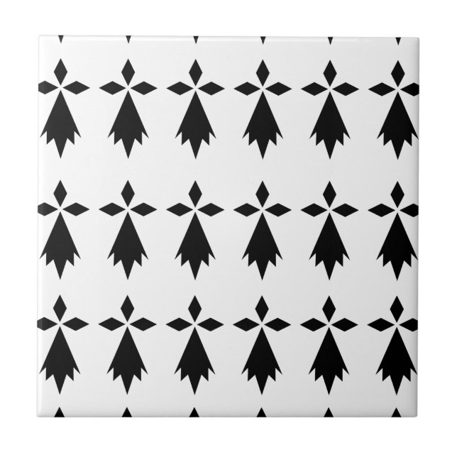 stoat Brittany flag Tile (Front)