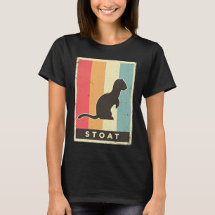 Stoat Vintage Retro Poster Animal T-Shirt