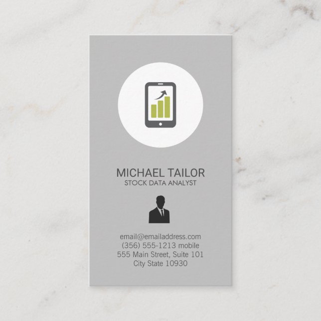 Stock Analyst Business Card (Front)
