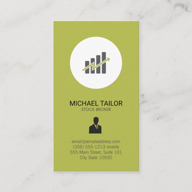 Stock Broker Business Card (Front)