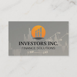 Stock Broker   Investments Charts Business Card