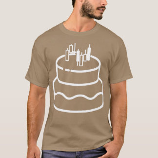 Stock Candles Cake T-Shirt