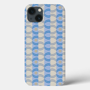 Stock Candystripe Blue Tan iPhone 13 Case