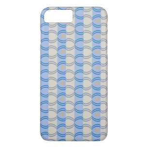 Stock Candystripe Blue Tan iPhone 8 Plus/7 Plus Case