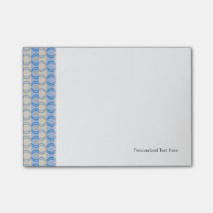 Stock Candystripe Blue Tan Post-it Notes