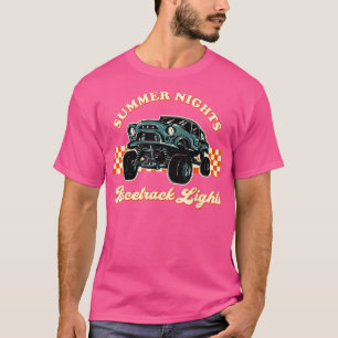 Stock Car Racing America Hot Summer Nights Racetra T-Shirt
