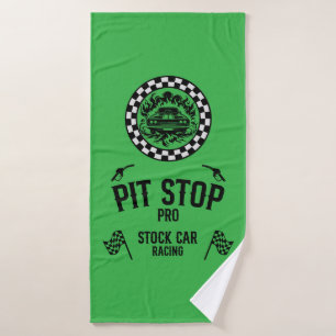 Stock Car Racing Gift Bath Towel