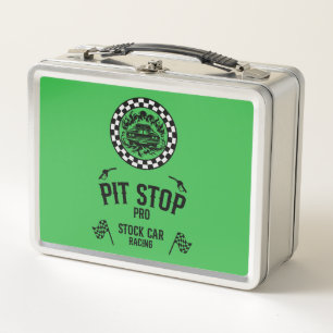Stock Car Racing Gift Metal Lunch Box