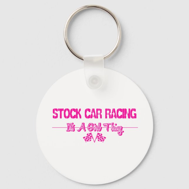 Stock Car Racing Key Ring (Front)