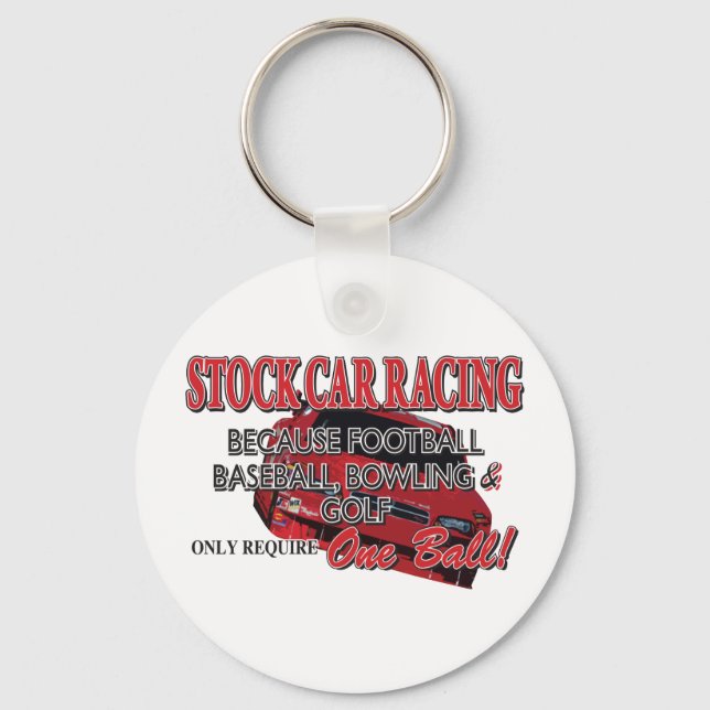 Stock Car Racing Key Ring (Front)