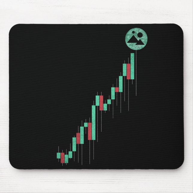 Stock Chart Decentraland MANA Coin Trading Crypto Mouse Mat (Front)