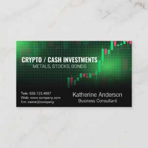 Stock Chart   Investments Business Card