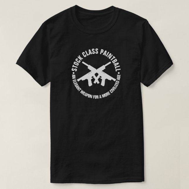 STOCK CLASS PAINTBALL T-Shirt (Design Front)