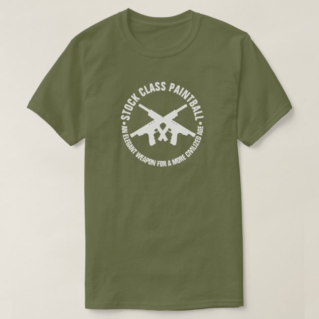 STOCK CLASS PAINTBALL T-Shirt (Design Front)