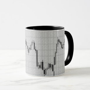 Stock exchange chart  mug