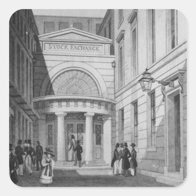 Stock Exchange, London, from 'Metropolitan Square Sticker (Front)