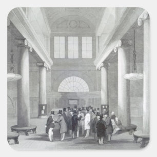 Stock Exchange Square Sticker
