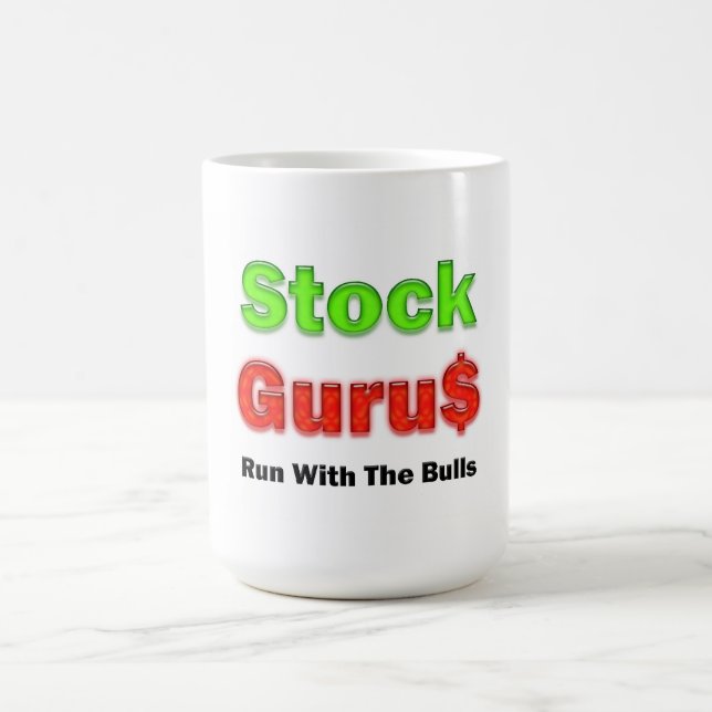 Stock Guru Red Customisable Coffee Mug (Center)