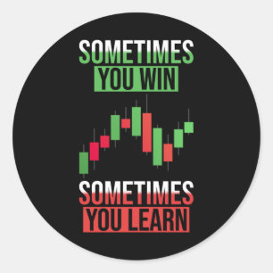 Stock Investor Saying Classic Round Sticker