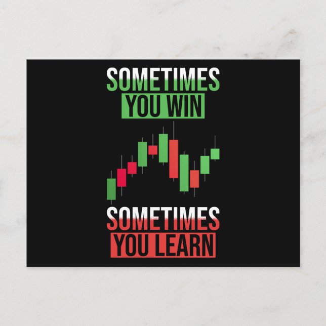 Stock Investor Saying Postcard (Front)