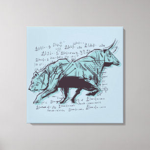 Stock Market Analysis Finance Canvas Print