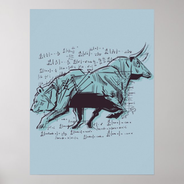 Stock Market Analysis Finance Poster (Front)