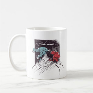 Stock Market Bull and Bear Coffee Mug