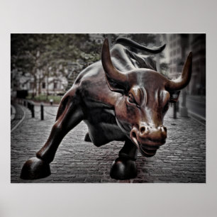 STOCK MARKET BULL POSTER