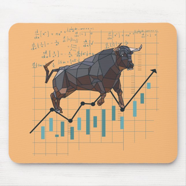 Stock Market Bullish Trend Mouse Mat (Front)