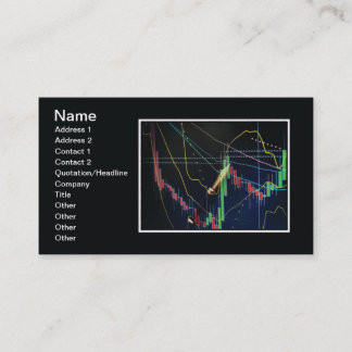Stock market business card