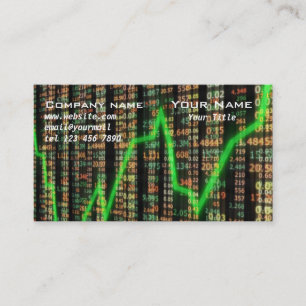 Stock market business card