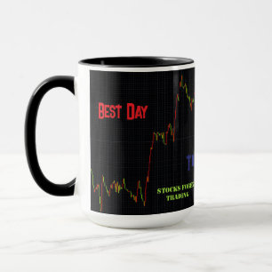 Stock Market Candlestick Chart Best Day Trader  Mug