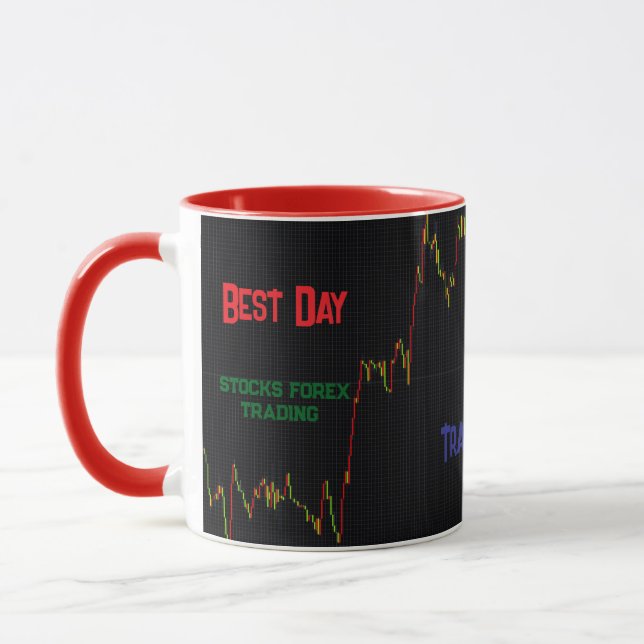 Stock Market Candlestick Chart Best Day Trader  Mug (Left)