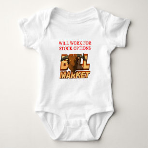 STOCK market cramer joke Baby Bodysuit