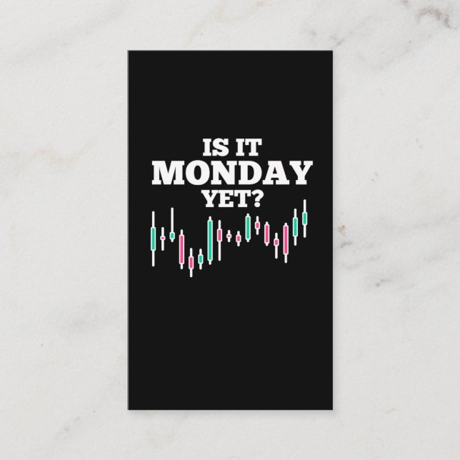 Stock Market Day Trading Humour Investor Business Card (Front)