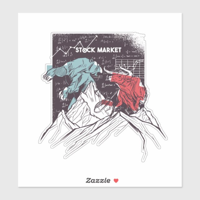 Stock Market Fight Bull vs Bear Trading (Sheet)