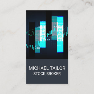 Stock Market Graph Business Card