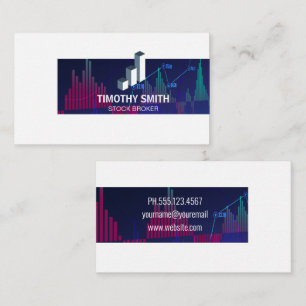 Stock Market Graph Business Card