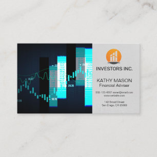 Stock Market Graph   Finance Logo Business Card