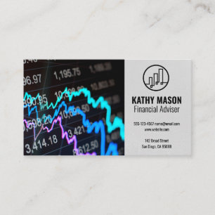 Stock Market Graph   Finance Logo Business Card