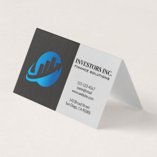Stock Market Graph Logo   Financial  Business Card