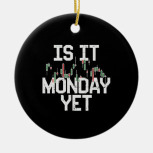 Stock Market - Is It Monday, Yet Ceramic Tree Decoration