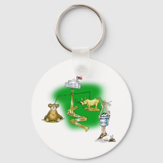 Stock Market Key Ring