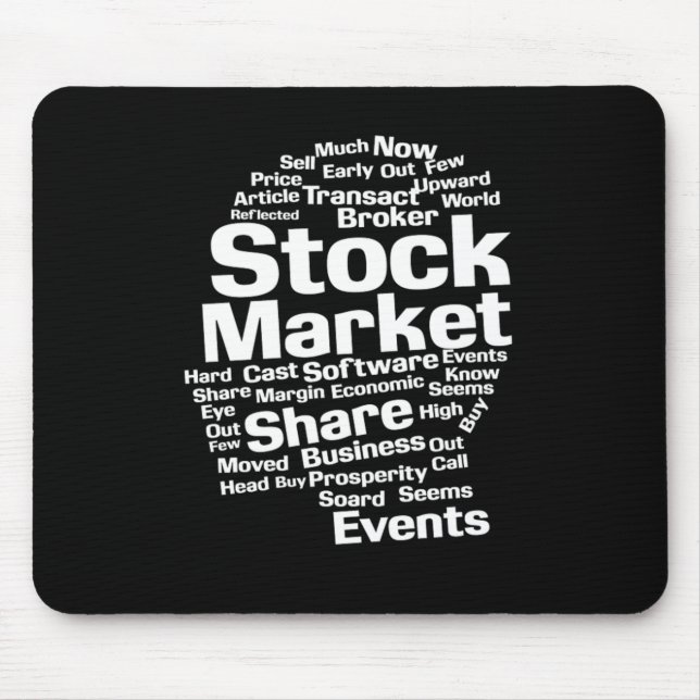 Stock Market Money Investor Gift Mouse Mat (Front)