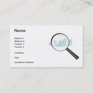 Stock market research Business Card