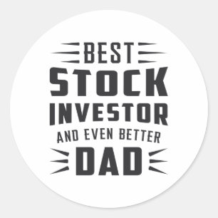 Stock Market Stock Investor Bull Trader Trading Classic Round Sticker