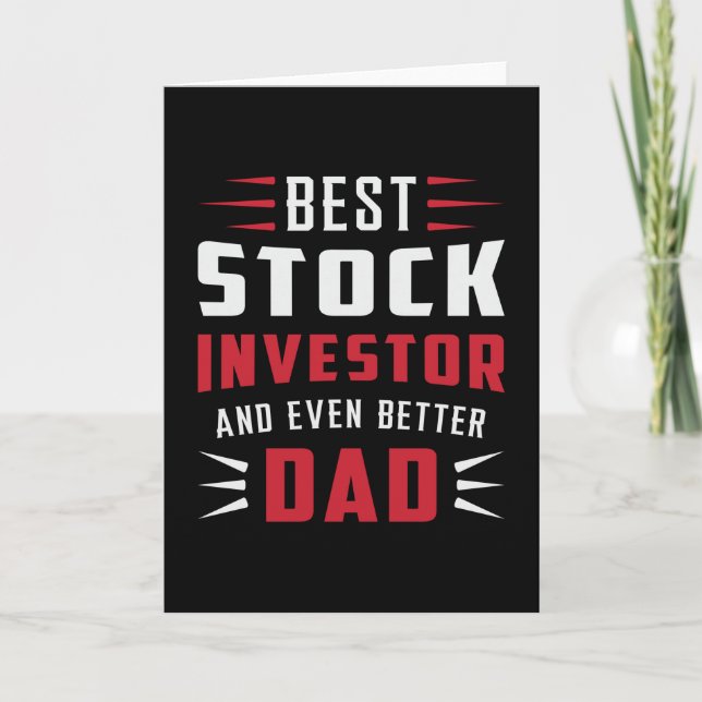 Stock Market Stock Investor Bull Trading Trader Card (Front)