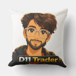 Stock Market Trader Gift Throw Pillow – 16" x 16"
